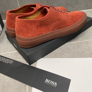 Hugo Boss Shoes | Boss Hugo Boss Eclipse Tennis Sneaker Suede Rustcopper Mens Size 10 (EU 43) | Color: Brown/Orange | Size: 10 | Jbmensfashion's